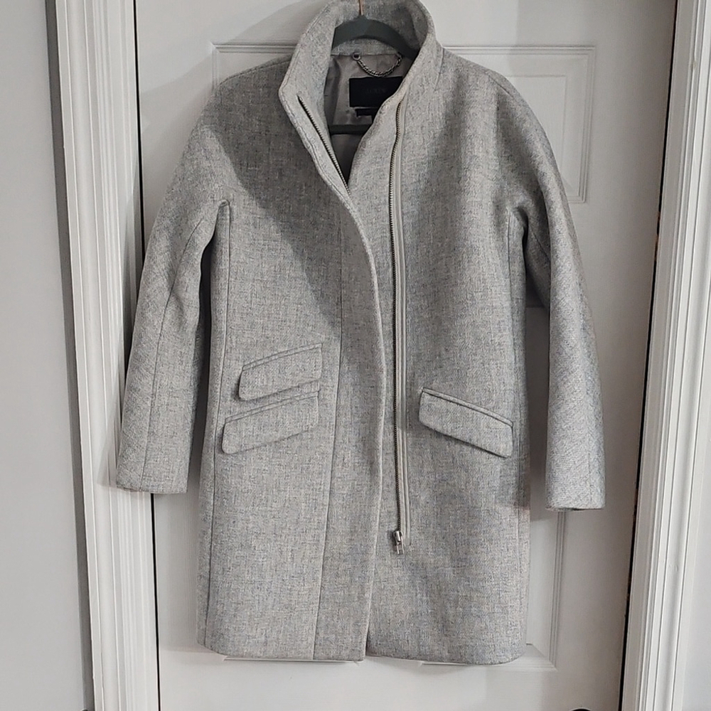 J. Crew Gray Italian Wool Cocoon Jacket - Picture 4 of 11
